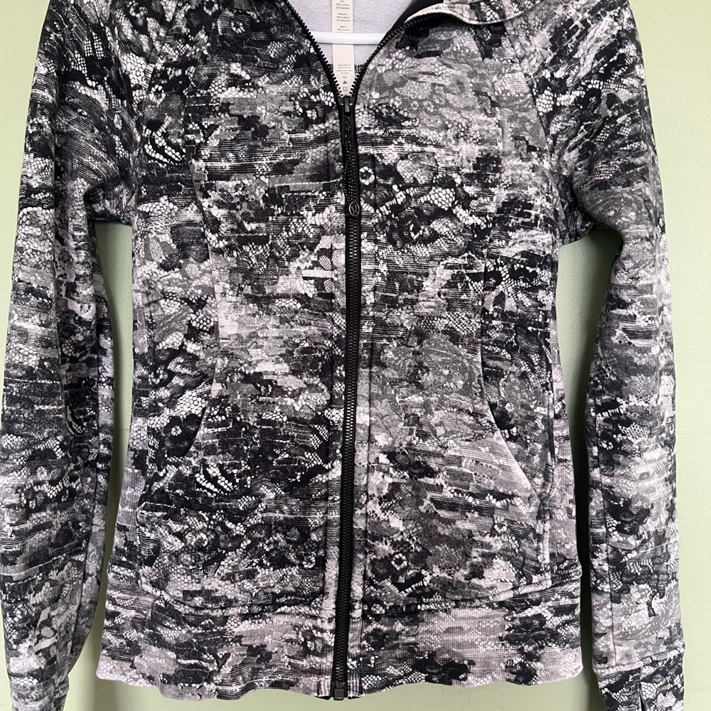 lululemon athletica Black Grey Hoodie